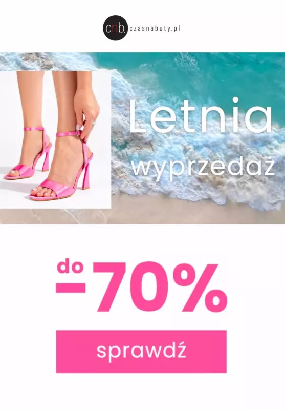 Czasnabuty.pl - gazetka promocyjna Wyprzedaż butów do -70% od piątku 30.06 do środy 05.07