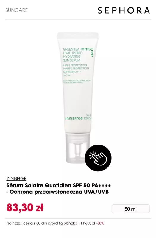 Sephora - gazetka promocyjna Do -30% na pielęgnację słoneczną od czwartku 31.07 do poniedziałku 29.09 - strona 9