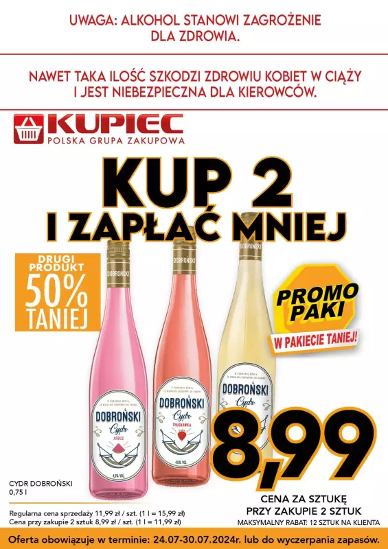 Kupiec - gazetka promocyjna Promopaki od środy 24.07 do wtorku 30.07 - strona 4