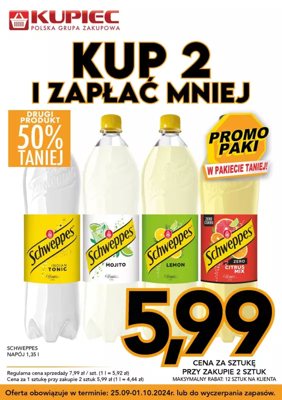 Kupiec - gazetka promocyjna Promopaki od środy 25.09 do wtorku 01.10 - strona 4