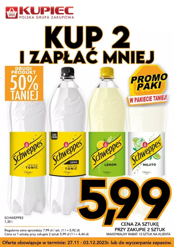 Kupiec - gazetka promocyjna Promopaki od środy 27.11 do wtorku 03.12 - strona 7