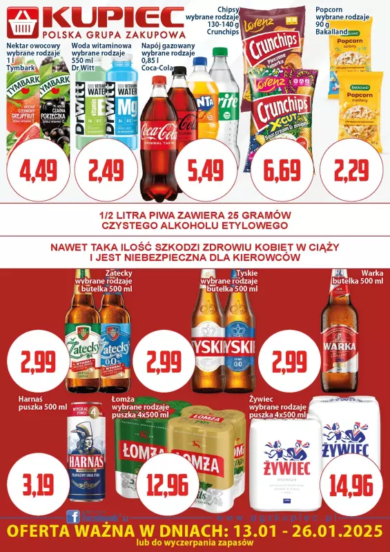 Kupiec - gazetka promocyjna Oferta plakatowa od poniedziałku 13.01 do niedzieli 26.01 - strona 4