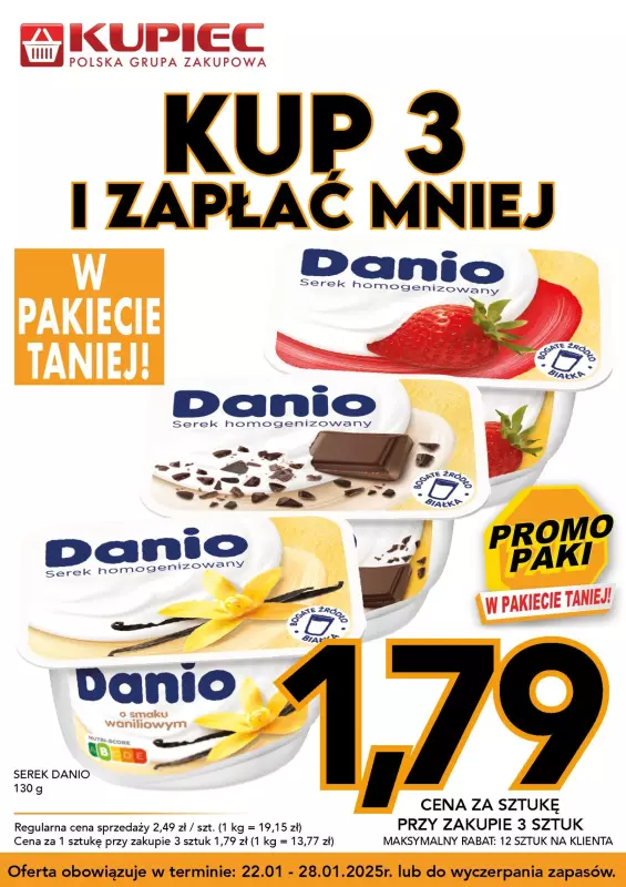 Kupiec - gazetka promocyjna Promopaki od środy 22.01 do wtorku 28.01 - strona 3