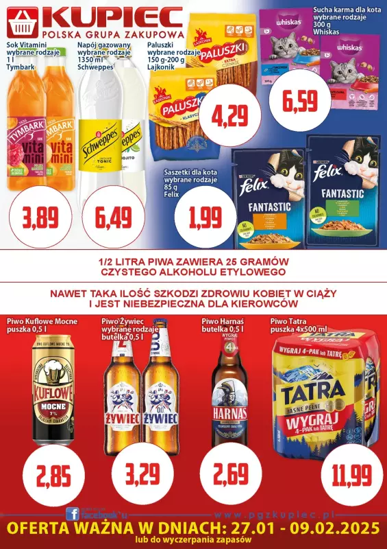 Kupiec - gazetka promocyjna Oferta plakatowa od poniedziałku 27.01 do niedzieli 09.02 - strona 5