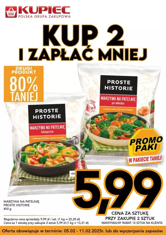 Kupiec - gazetka promocyjna Promopaki od środy 05.02 do wtorku 11.02 - strona 2