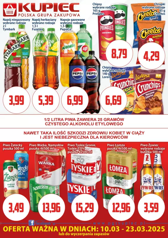 Kupiec - gazetka promocyjna Oferta plakatowa od poniedziałku 10.03 do niedzieli 23.03 - strona 3