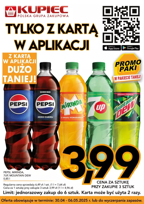 Kupiec - gazetka promocyjna Promopaki od środy 30.04 do wtorku 06.05 - strona 6