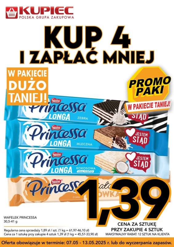 Kupiec - gazetka promocyjna Promopaki od środy 07.05 do wtorku 13.05 - strona 8