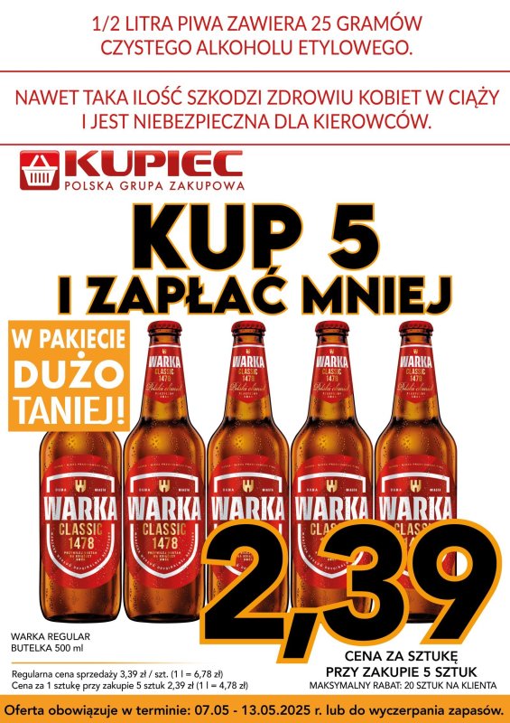 Kupiec - gazetka promocyjna Promopaki od środy 07.05 do wtorku 13.05 - strona 4