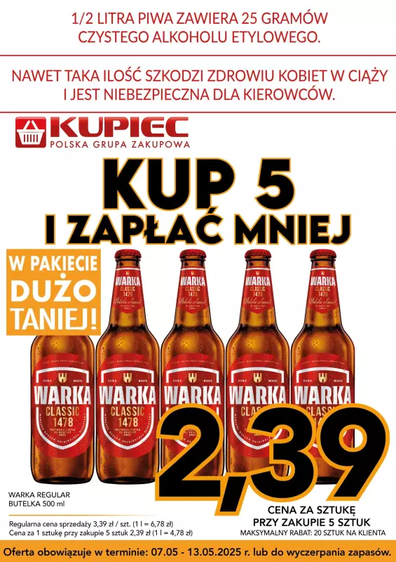 Kupiec - gazetka promocyjna Promopaki od środy 07.05 do wtorku 13.05 - strona 4