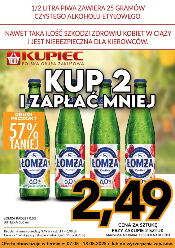 Kupiec - gazetka promocyjna Promopaki od środy 07.05 do wtorku 13.05 - strona 5