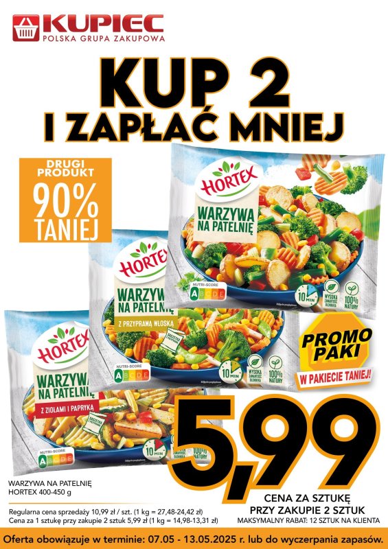 Kupiec - gazetka promocyjna Promopaki od środy 07.05 do wtorku 13.05 - strona 7