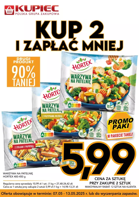 Kupiec - gazetka promocyjna Promopaki od środy 07.05 do wtorku 13.05 - strona 7