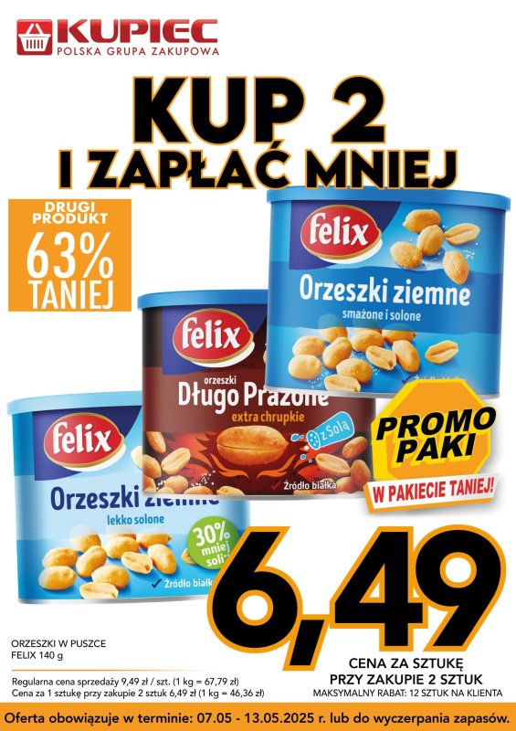 Kupiec - gazetka promocyjna Promopaki od środy 07.05 do wtorku 13.05 - strona 6