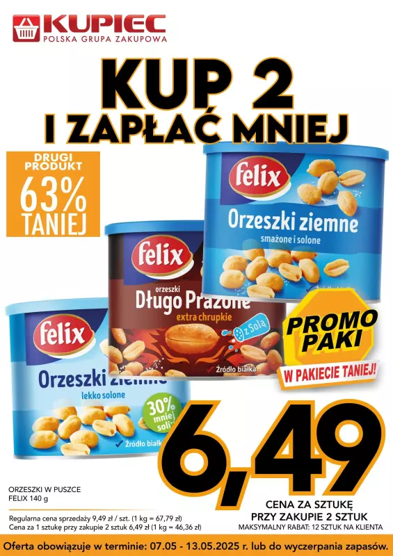Kupiec - gazetka promocyjna Promopaki od środy 07.05 do wtorku 13.05 - strona 6