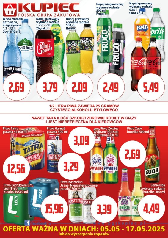 Kupiec - gazetka promocyjna Oferta plakatowa od poniedziałku 05.05 do soboty 17.05 - strona 4