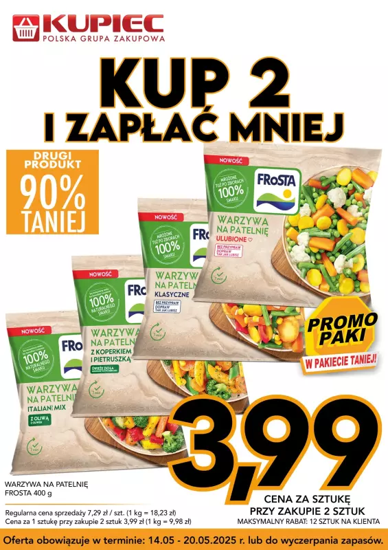 Kupiec - gazetka promocyjna Promopaki od środy 14.05 do wtorku 20.05 - strona 7