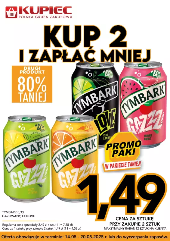 Kupiec - gazetka promocyjna Promopaki od środy 14.05 do wtorku 20.05 - strona 6