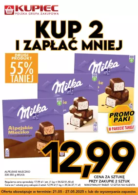 Kupiec - gazetka promocyjna Promopaki od środy 21.05 do wtorku 27.05