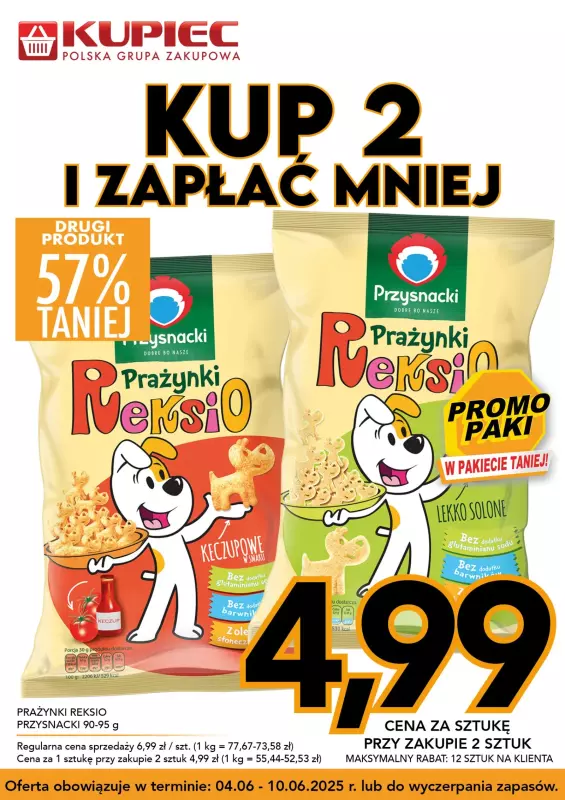 Kupiec - gazetka promocyjna Promopaki od środy 04.06 do wtorku 10.06 - strona 7