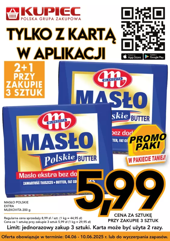 Kupiec - gazetka promocyjna Promopaki od środy 04.06 do wtorku 10.06