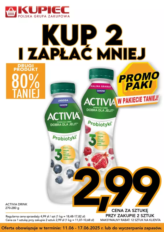 Kupiec - gazetka promocyjna Promopaki od środy 11.06 do wtorku 17.06 - strona 4