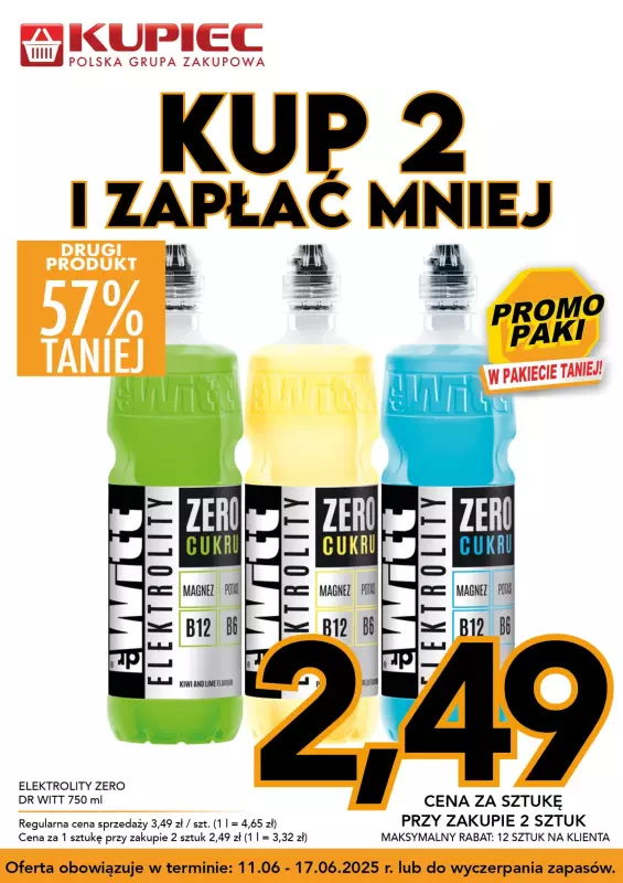 Kupiec - gazetka promocyjna Promopaki od środy 11.06 do wtorku 17.06 - strona 7