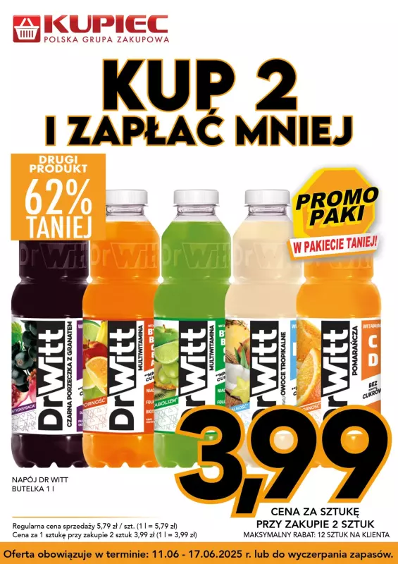 Kupiec - gazetka promocyjna Promopaki od środy 11.06 do wtorku 17.06 - strona 8