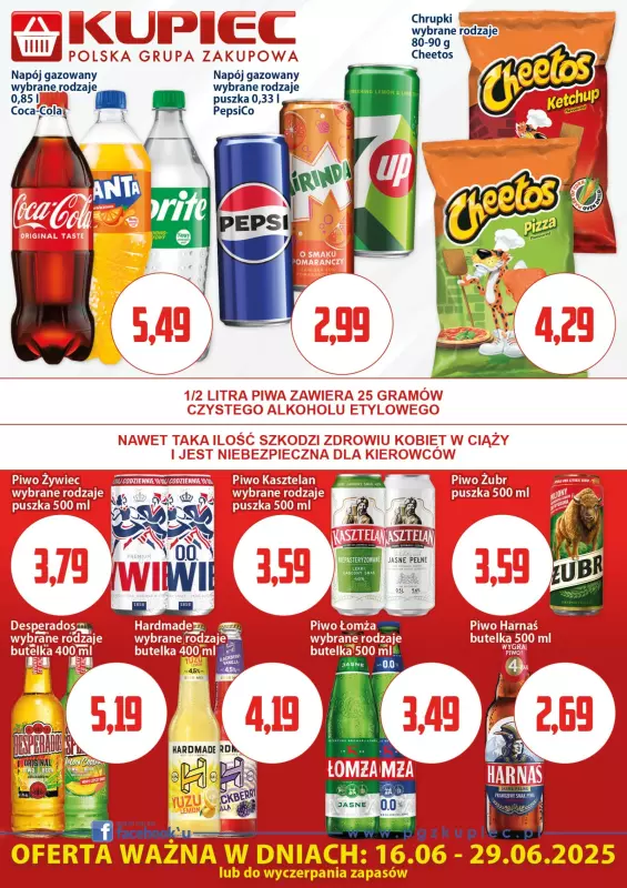 Kupiec - gazetka promocyjna Oferta plakatowa od poniedziałku 16.06 do niedzieli 29.06 - strona 3