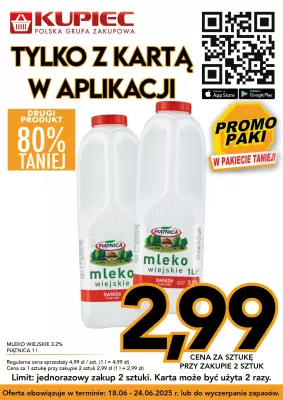 Kupiec - gazetka promocyjna Promopaki od środy 18.06 do wtorku 24.06