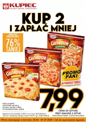Kupiec - gazetka promocyjna Promopaki od środy 25.06 do wtorku 01.07