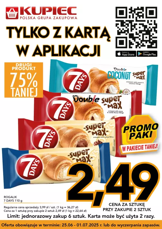 Kupiec - gazetka promocyjna Promopaki od środy 25.06 do wtorku 01.07 - strona 4