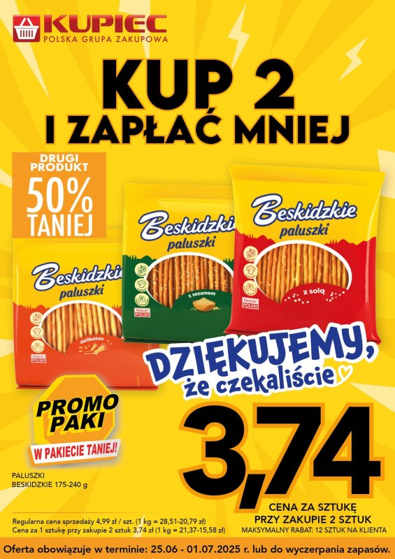 Kupiec - gazetka promocyjna Promopaki od środy 25.06 do wtorku 01.07 - strona 7
