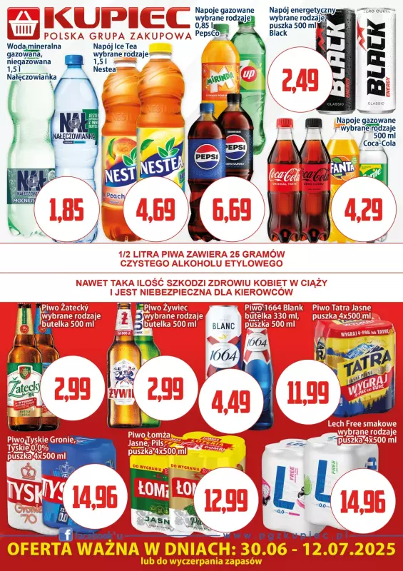 Kupiec - gazetka promocyjna Oferta plakatowa od poniedziałku 30.06 do soboty 12.07 - strona 2