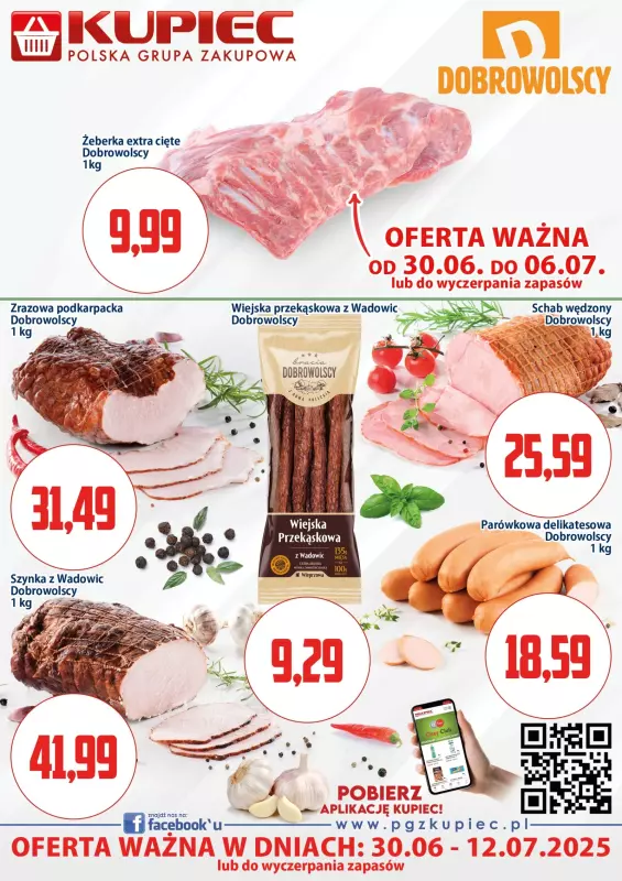 Kupiec - gazetka promocyjna Oferta plakatowa od poniedziałku 30.06 do soboty 12.07