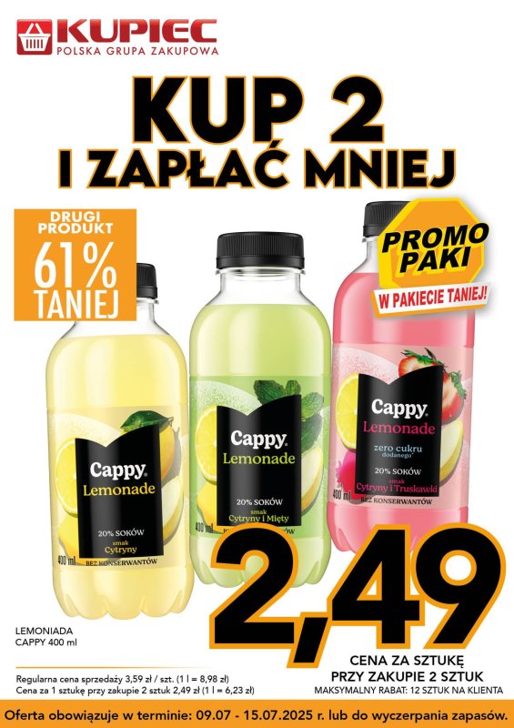Kupiec - gazetka promocyjna Promopaki od środy 09.07 do wtorku 15.07 - strona 5