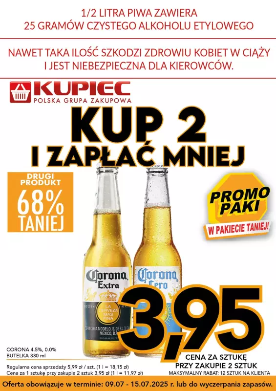 Kupiec - gazetka promocyjna Promopaki od środy 09.07 do wtorku 15.07 - strona 6