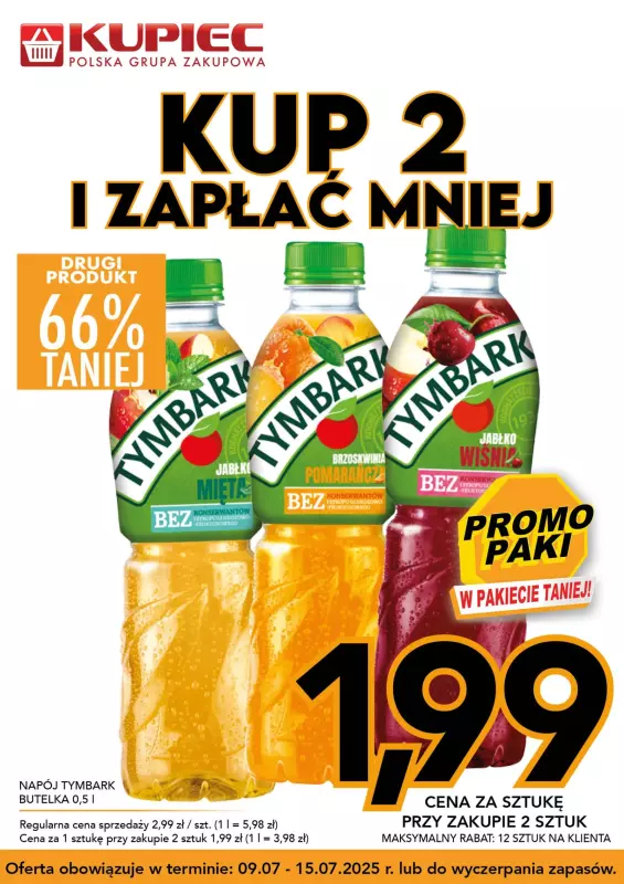 Kupiec - gazetka promocyjna Promopaki od środy 09.07 do wtorku 15.07 - strona 4