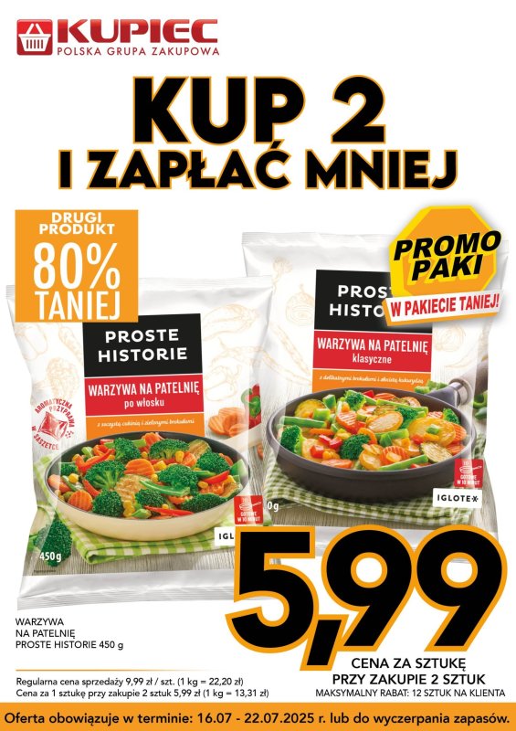 Kupiec - gazetka promocyjna Promopaki od środy 16.07 do wtorku 22.07 - strona 8