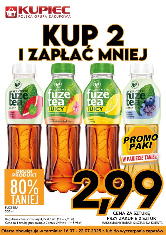Kupiec - gazetka promocyjna Promopaki od środy 16.07 do wtorku 22.07 - strona 5