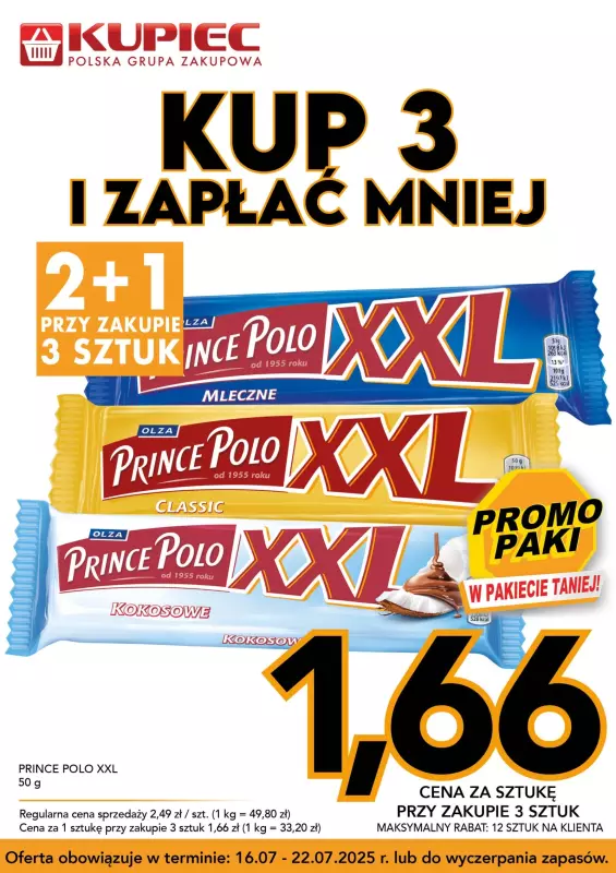 Kupiec - gazetka promocyjna Promopaki od środy 16.07 do wtorku 22.07 - strona 9
