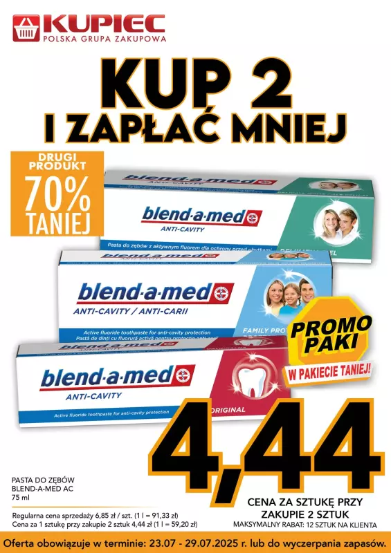 Kupiec - gazetka promocyjna Promopaki od środy 23.07 do wtorku 29.07 - strona 3