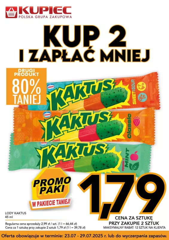 Kupiec - gazetka promocyjna Promopaki od środy 23.07 do wtorku 29.07 - strona 6