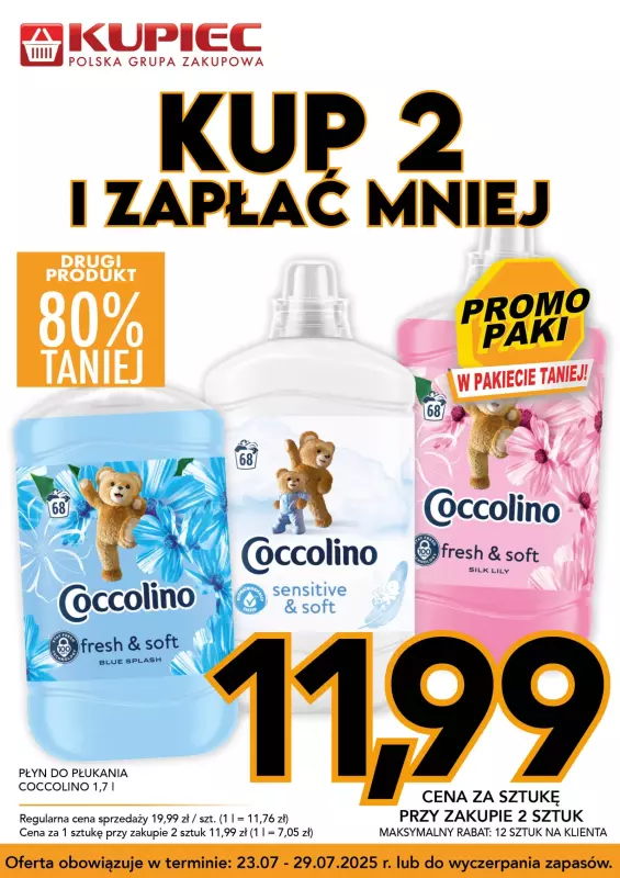 Kupiec - gazetka promocyjna Promopaki od środy 23.07 do wtorku 29.07 - strona 4