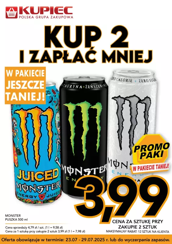 Kupiec - gazetka promocyjna Promopaki od środy 23.07 do wtorku 29.07 - strona 8