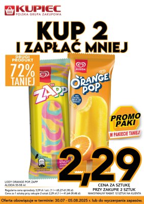 Kupiec - gazetka promocyjna Promopaki od środy 30.07 do wtorku 05.08