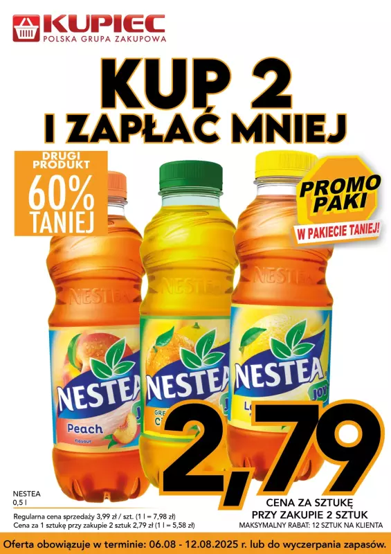 Kupiec - gazetka promocyjna Promopaki od środy 06.08 do wtorku 12.08 - strona 2