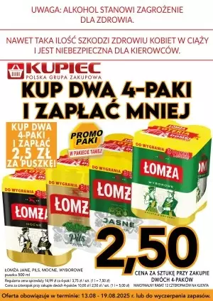 Kupiec - gazetka promocyjna Promopaki od środy 13.08 do wtorku 19.08 - strona 10