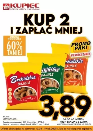 Kupiec - gazetka promocyjna Promopaki od środy 13.08 do wtorku 19.08 - strona 4