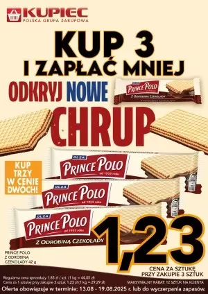 Kupiec - gazetka promocyjna Promopaki od środy 13.08 do wtorku 19.08 - strona 3